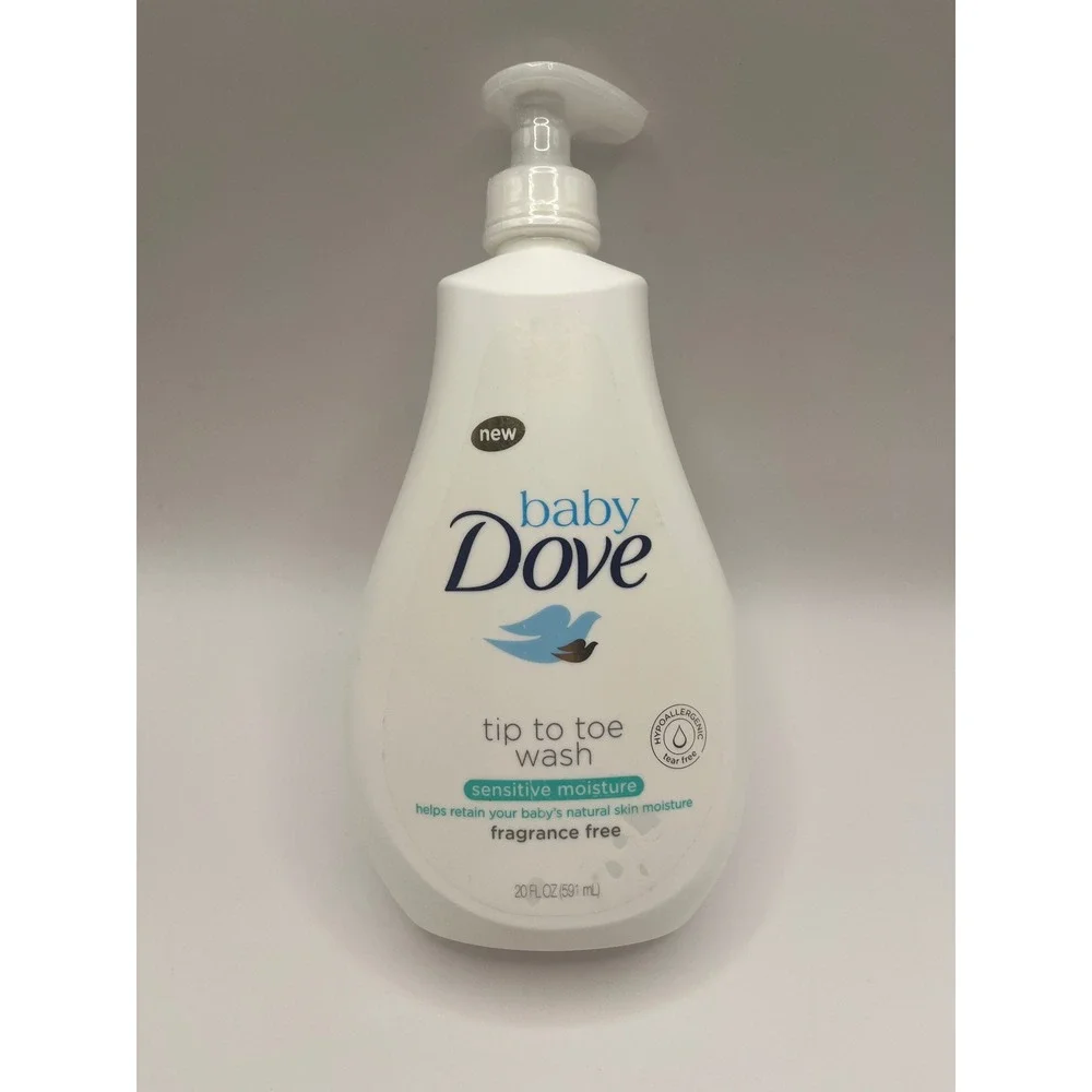 Baby Dove Tip to Toe Wash Sensitive Moisture Fragrance Free 20oz Pump New Sealed